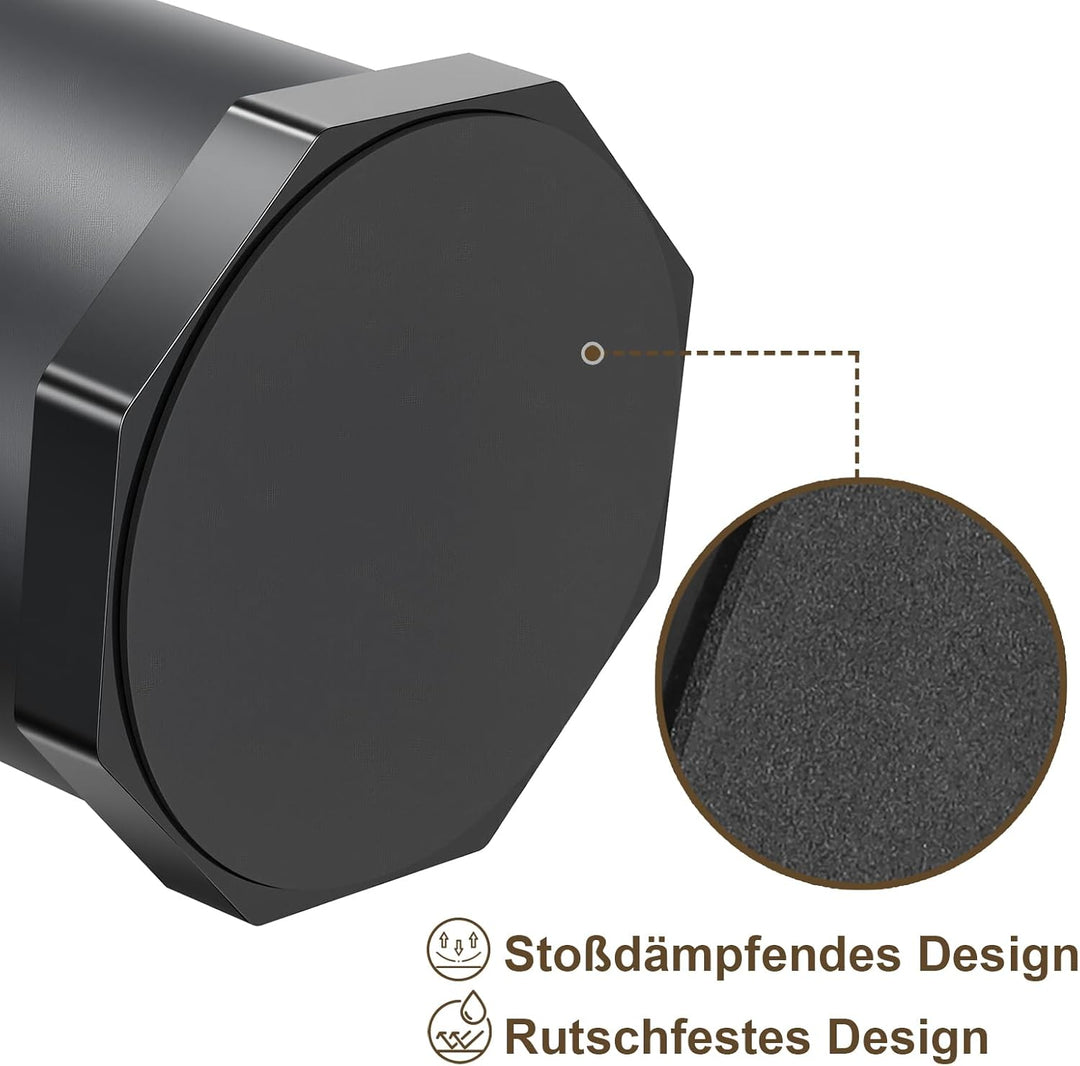 Abklopfbehälter für Siebträger, Edelstahl Kaffeesatz Zbschlagbehälter, Abklopfbehälter mit verbesser