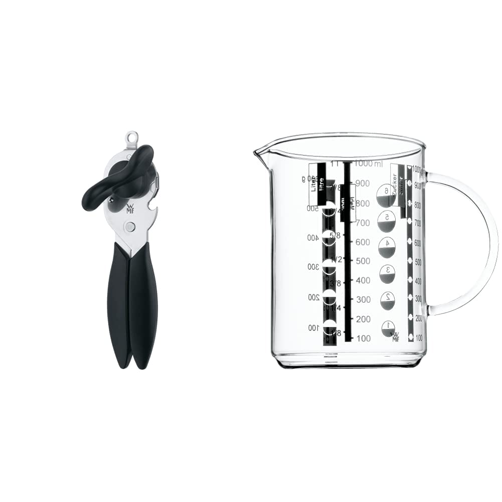 WMF Dosenöffner mit Kapselheber 20 cm, Kunststoff, Cromargan Edelstahl spülmaschinengeeignet &amp; Gourm