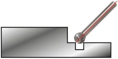 KS Tools 515.3286 HM Kugel-Frässtift Form D, 16mm 16 mm, 16 mm