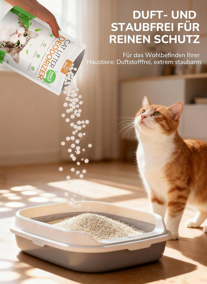 Katzenstreu-Erfrischer, PalNests AOP Katzenstreu-Desodorierung Granulat, Geruchsentferner für Hausti