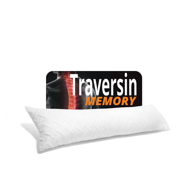 Seitenschläferkissen Memory Foam 40 x 145 cm XXL mit Gel Viscoschaum für Schwangere, Stillkissen, Ch