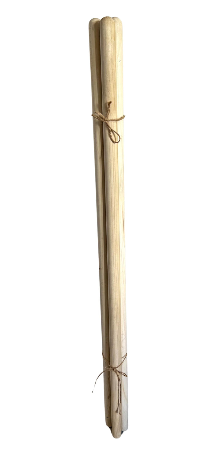 pokm toolsmarket - Besenstiel Holz Ersatzstiel, 130 cm, Holzstiel aus Pappelholz, Gerätestiel Ø37 mm