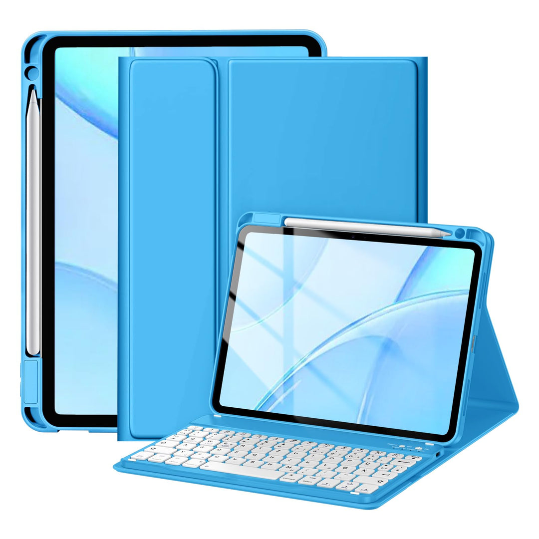 Hülle mit Tastatur für iPad Air 11 Zoll M3 2025 M2 2024/Air 5 Generation 2022 4. 2020 10,9 Zoll, Mag