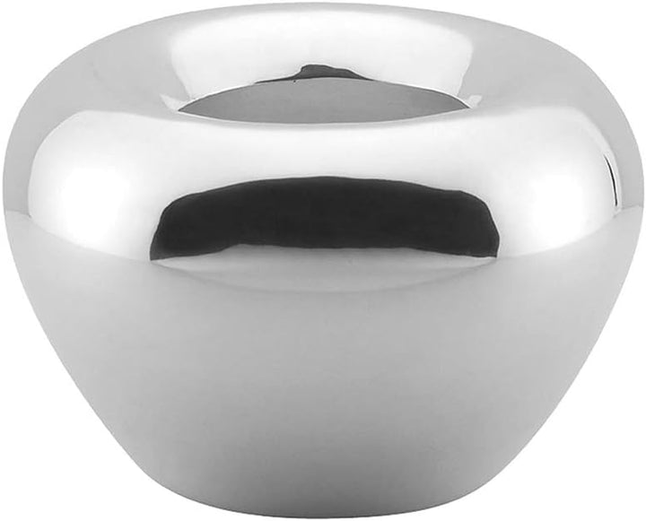 Fink - Vase, Dekovase, Blumenvase - Metall, vernickelt - (ØxH): 30 x 19 cm