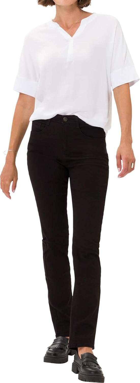 BRAX Damen Dummy Jeans 26W / 30L Clean Perma Black, 26W / 30L Clean Perma Black