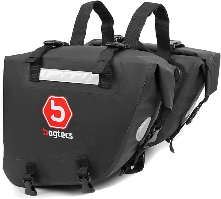 Motorrad Satteltaschen Wasserdicht Bagtecs WP6 2x15L Rollverschluss Seitentasche