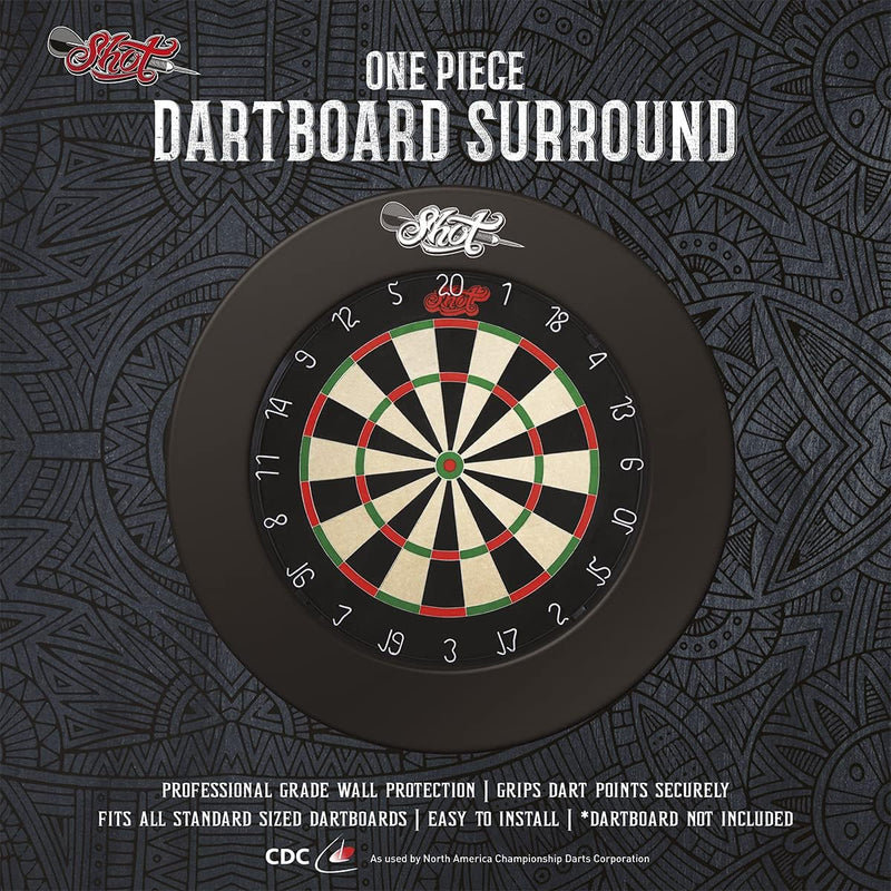 Shot Darts Wandschutz, Dartscheiben-Surround-Wandschutz (1 Stück), strapazierfähiges PU-Material, he