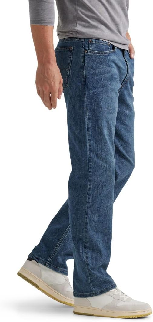 Wrangler Authentics Jeanshose, für Herren, reguläre Passform, Bequeme, elastische Taille 29W / 30L B