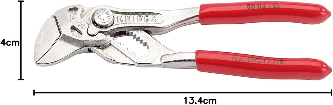 DRAPER 34057 KNIPEX Zange Schraubenschlüssel, rot, 53974 125 mm Rot, 125 mm Rot