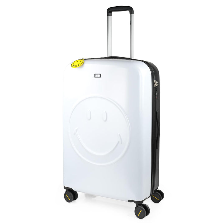 Smiley Originals Reisekoffer der Firma Smiley, Set mit 4 Rädern, Reisekoffer-Set, leicht, mit Zahlen