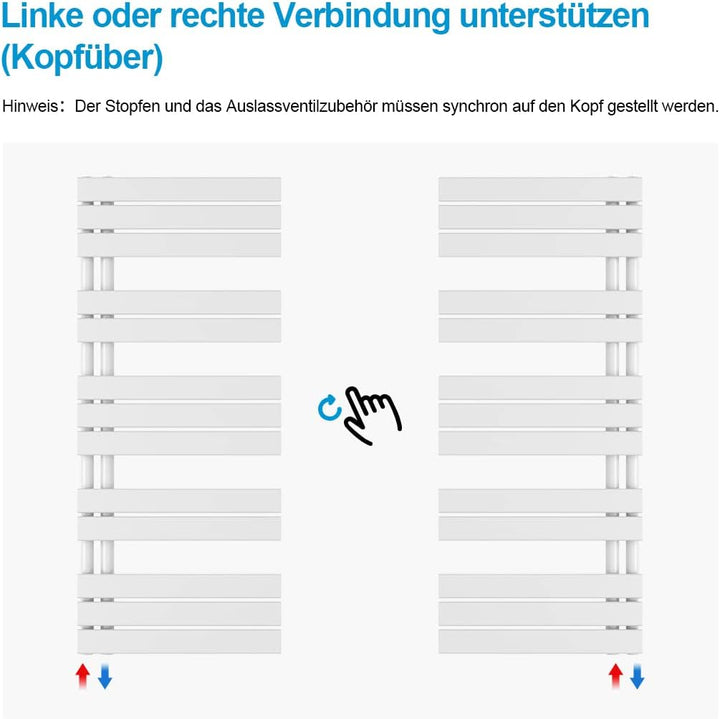 Heilmetz Badheizkörper Weiss Handtuchtrockner Heizung 600 x 1385 mm Bad Heizkörper Handtuchheizkörpe