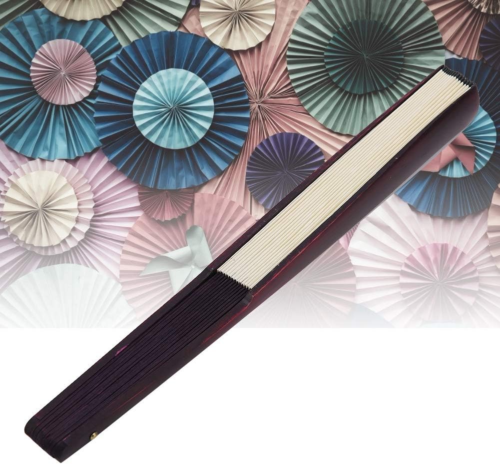 Omabeta Faltfächer Massivholz Craft Fan 10 Inc Dekorativer Tanzfächer für Hochzeitsdekoration Tanz W