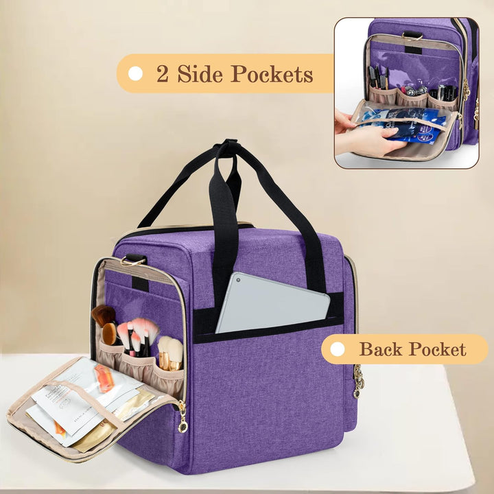 Luxja Kosmetiktasche für Damen & Herren, Kulturbeutel mit Grosser Kapazität, Schminktasche für profe