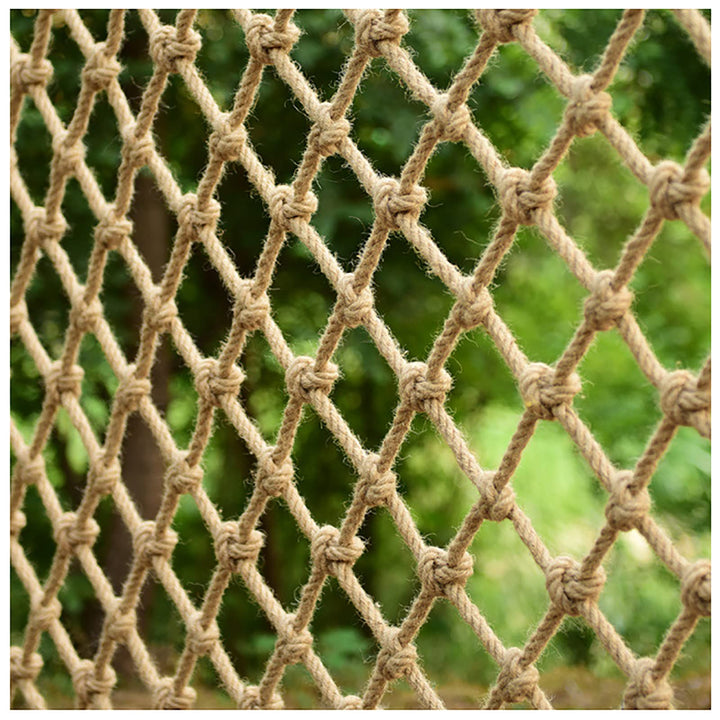 AMAKAA Handgewebtes Netz, Seilnetz, Sicherheitsnetz, Breite des Netzes 10 cm, Dicke des Seils 6 mm,