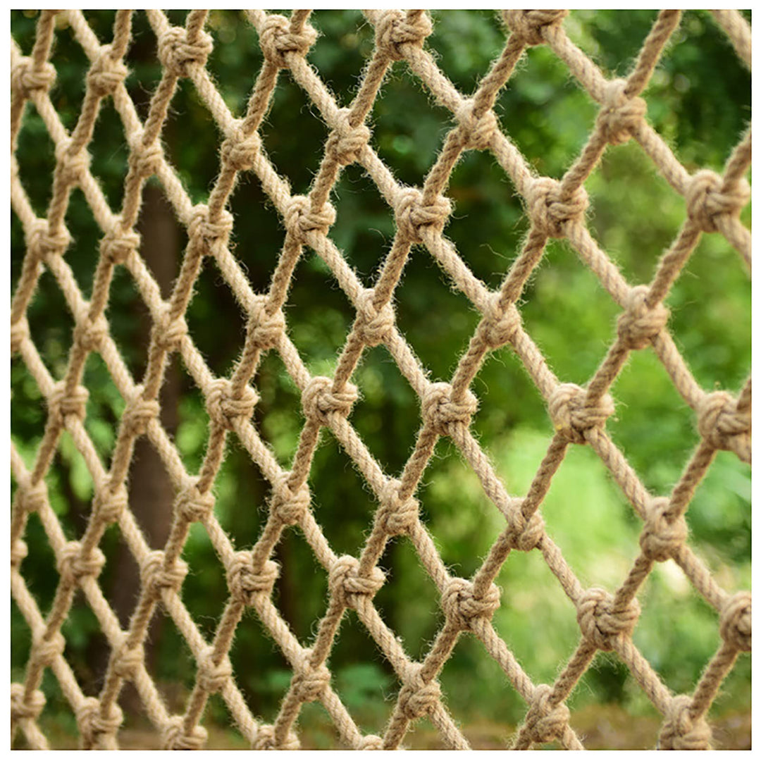 AMAKAA Handgewebtes Netz, Seilnetz, Sicherheitsnetz, Maschenweite 10 cm, Seilstärke 6 mm, Verschiede