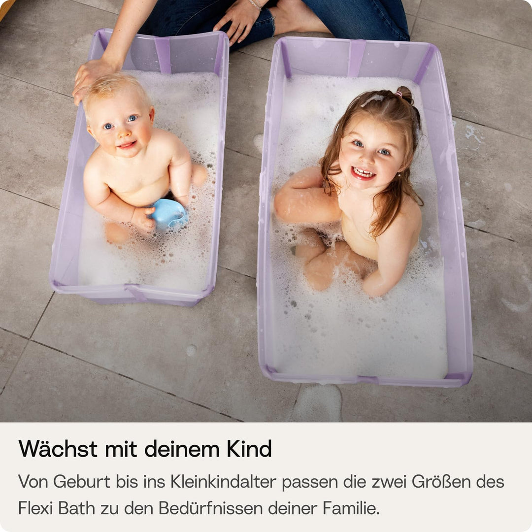 Stokke Flexi Bath (Sandy Beige) mit Newborn Support - Robust &amp; einfach zu verstauen - Bequem für zuh