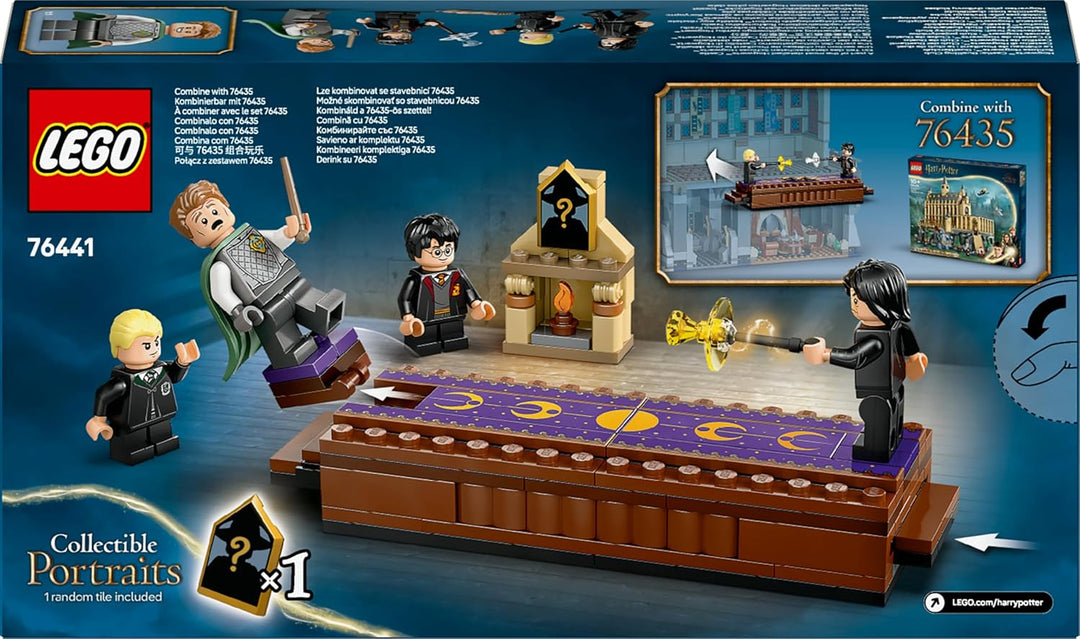 LEGO Harry Potter Schloss Hogwarts: Duellierclub, Bauset mit 4 Minifiguren inkl. Draco Malfoy, Gilde