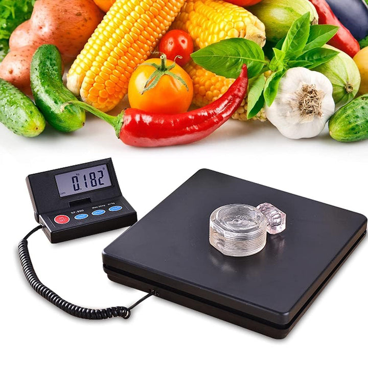 Feinwaage 0.01g, Paketwaage 50kg/1g, Küchenwaage mit LCD-Bildschirm, Zählwaage für Fabrik Werkstatt,