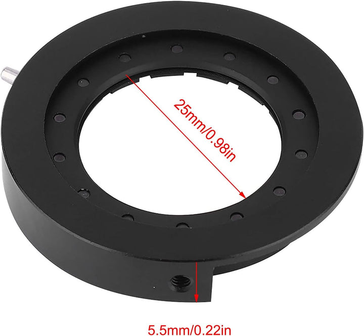 Wakects Irisblende SK6 SK8 SK12 SK23 SK25 Iris-Mikroskopadapter Optische Blende mit Verstellbarer Li