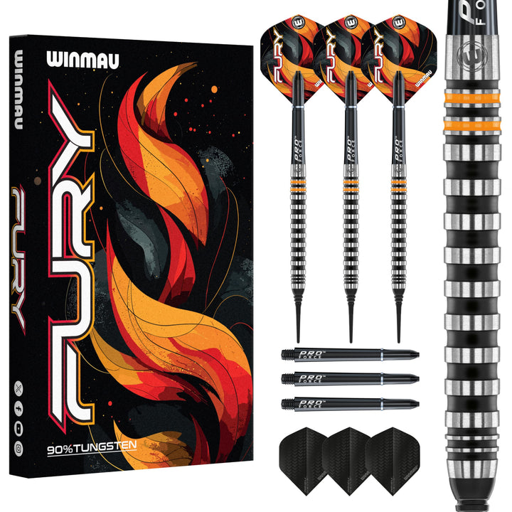 WINMAU Softdart Fury mit 90% Tungsten 20gr, 20gr
