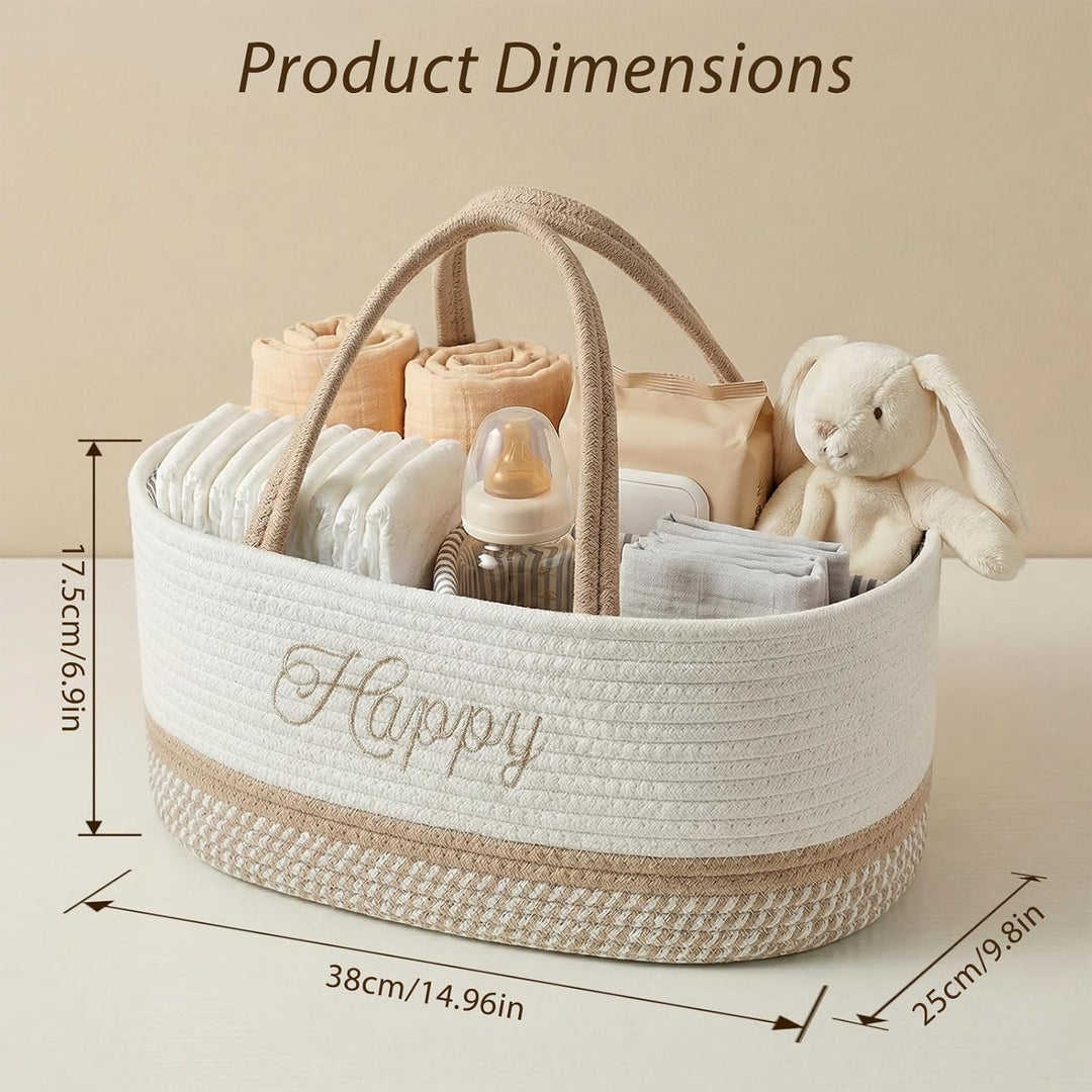 Klapptisch Organizer, Baby Organizer Korb, Klapptisch Aufbewahrungskorb, Windel Caddy mit Türgriff,