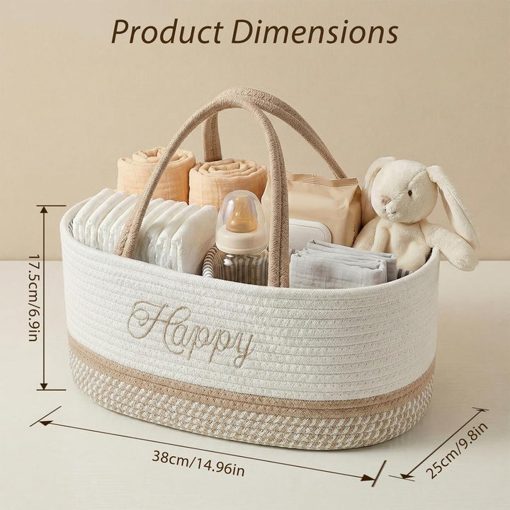 Klapptisch Organizer, Baby Organizer Korb, Klapptisch Aufbewahrungskorb, Windel Caddy mit Türgriff,