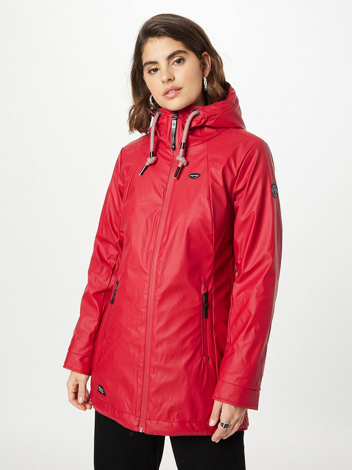 Ragwear ZUZKA RAINY Damen Jacke S Rot, S Rot