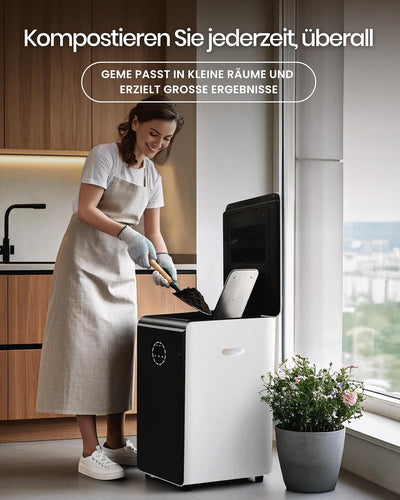 GEME 19L Elektrischer Komposter Küche, Weltweit erste Smarte Bio Kompostier Maschine, Dauerhafter Fi