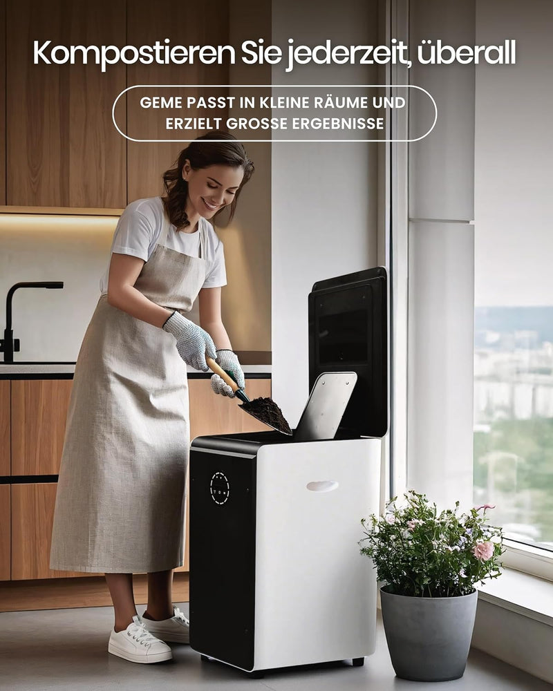 GEME 19L Elektrischer Komposter Küche, Weltweit erste Smarte Bio Kompostier Maschine, Dauerhafter Fi