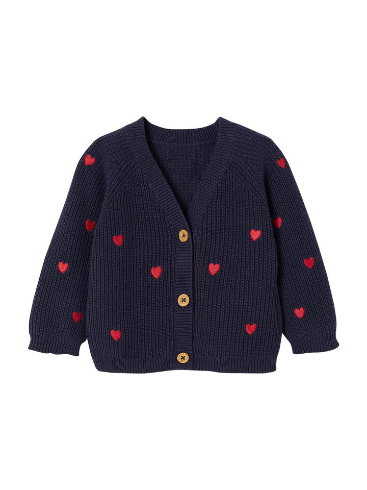 Vertbaudet Mädchen Baby Strickjacke Bleu Klassisch, Bleu Klassisch