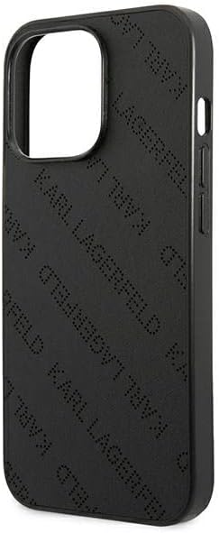 Karl Lagerfeld KLHCP13LPTLK Hülle für iPhone 13 Pro / 13 6,1" hardcase Schwarz Perforated Allover
