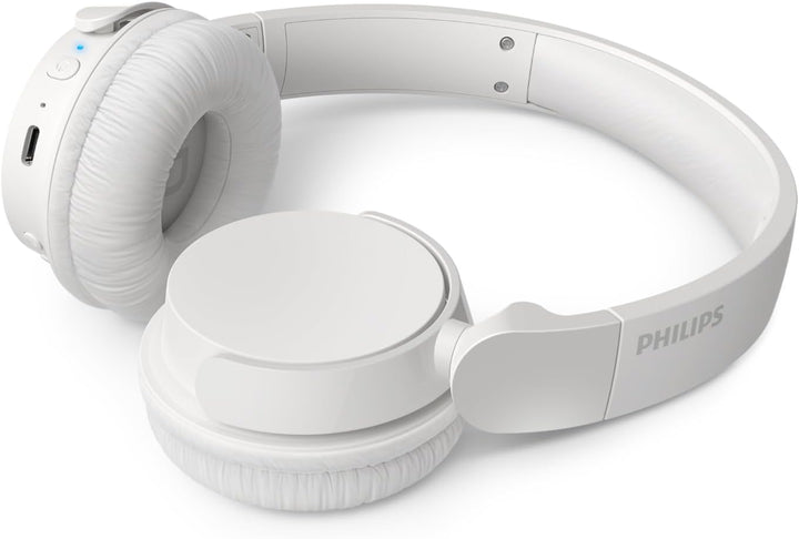 Philips TAH4209WH Leichter ohraufliegender kabelloser Bluetooth-Kopfhörer mit passiver Geräuschisoli