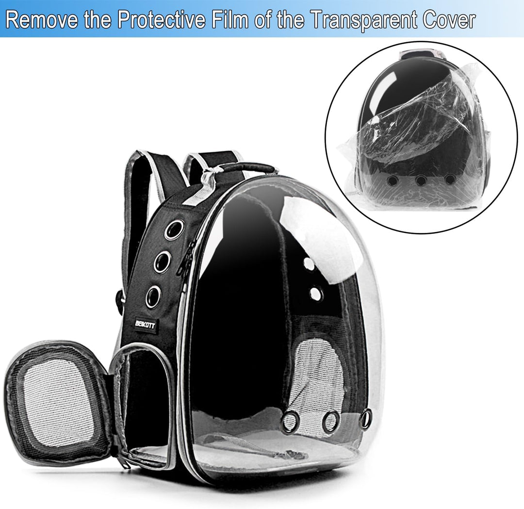 BEIKOTT Katzenrucksack Tragetasche, Hunderucksack, Haustier-Bubble-Rucksack für kleine Katzen, Welpe