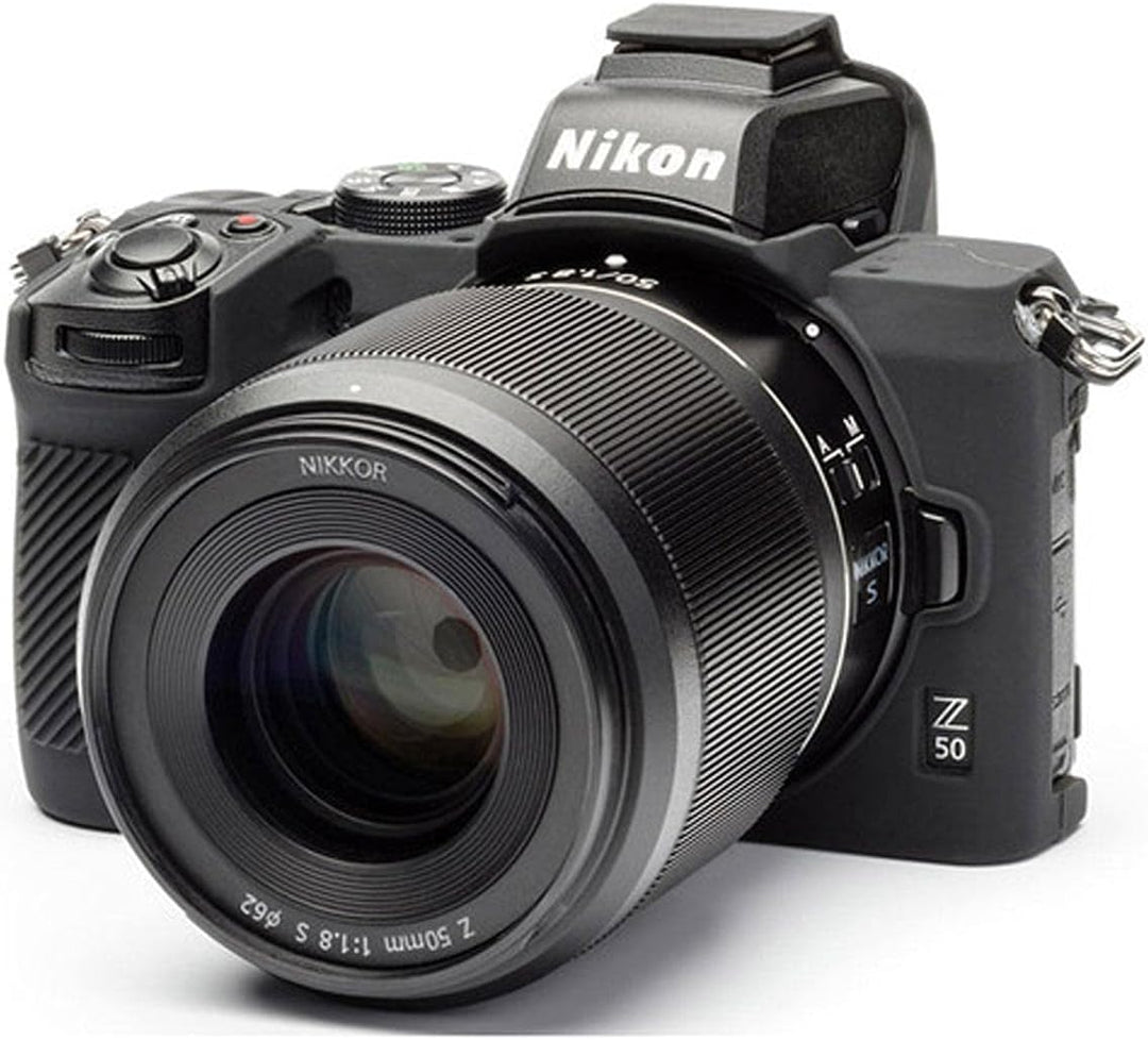 easyCover - Silikon Kameratasche - Schutz für Ihre Kamera - Nikon Z50 - Schwarz