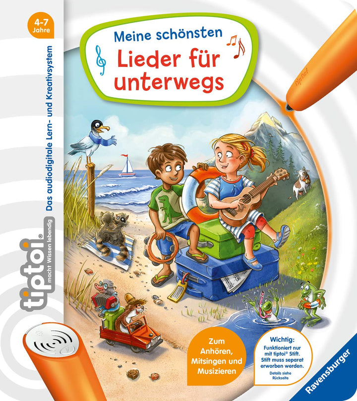 tiptoi® Meine schönsten Lieder für unterwegs: Zum Anhören, Mitsingen und Musizieren, Pappband