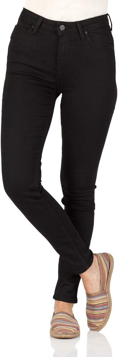 Lee Damen Scarlett Jeans' Jeans 24W / 31L Black Rinse, 24W / 31L Black Rinse