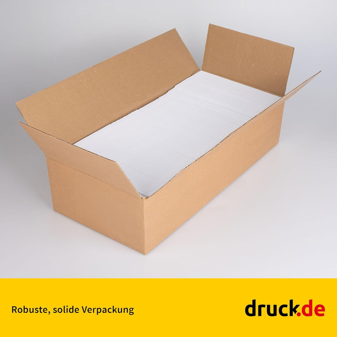 1.000 Briefumschläge - C5/6 Din lang Kuvert ohne Fenster - 110x220 mm - weisse Papierumschläge - sel