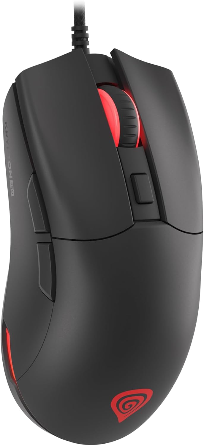 Genesis Gaming Maus KRYPTON 750 RGB kabelgebunden schwarz, Schwarz