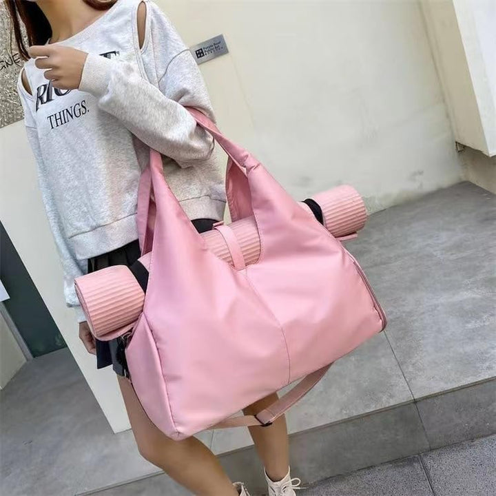 Aucuu Sporttasche, Reisetasche mit Schuhfach & Nassfach, Gross Gym Tasche für Yogamatten & Yoga-Zube