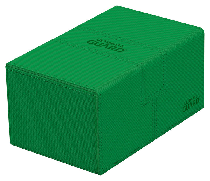 Ultimate Guard UGD011238 Twin Flip`n`Tray 160+ XenoSkin Monocolor Grün Kartenbox, Grün