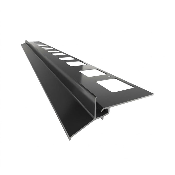 Renoplast Optimal K102 Aussenecke 90° Aluminium RAL 7024 Graphitgrau – Balkon Terrasse Randprofil Ke