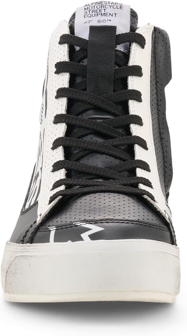 Alpinestars Stella Stated Flair Damen Motorrad Schuhe, schwarz/weiss, 8 Schwarz Weiss 41 EU, Schwarz
