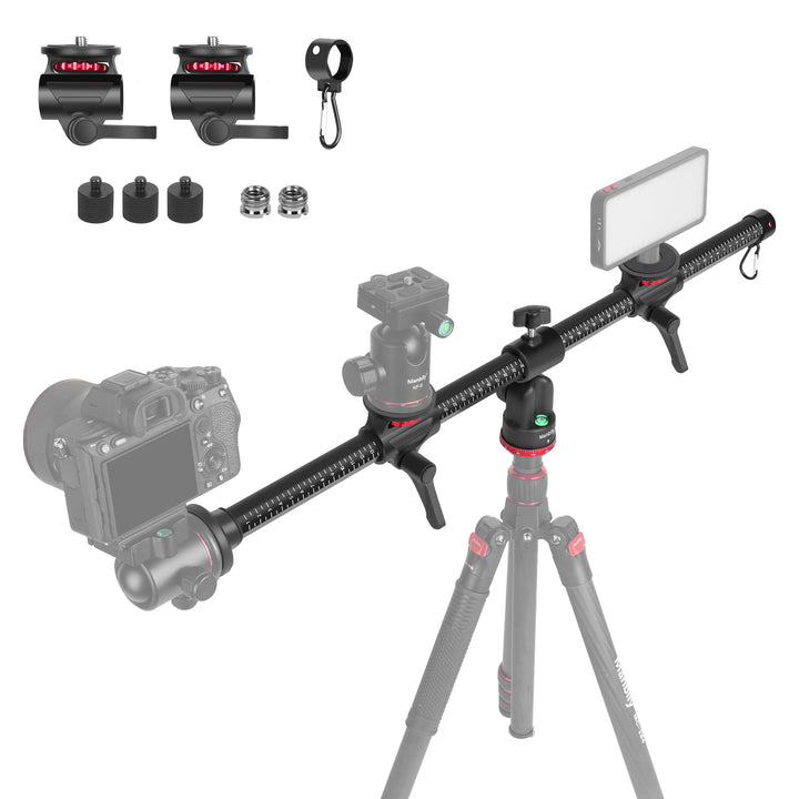 Manbily Overhead Stativ Horizontaler Verlängerungsarm 70cm Drehbares 360° Überkopf 180° Vertikal Sta