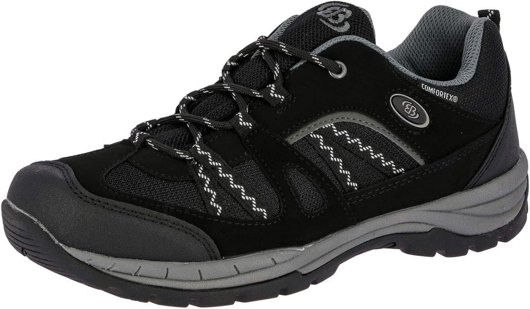 Brütting Unisex Fresno Trekking-& Wanderhalbschuhe 36 EU Schwarz Grau, 36 EU Schwarz Grau