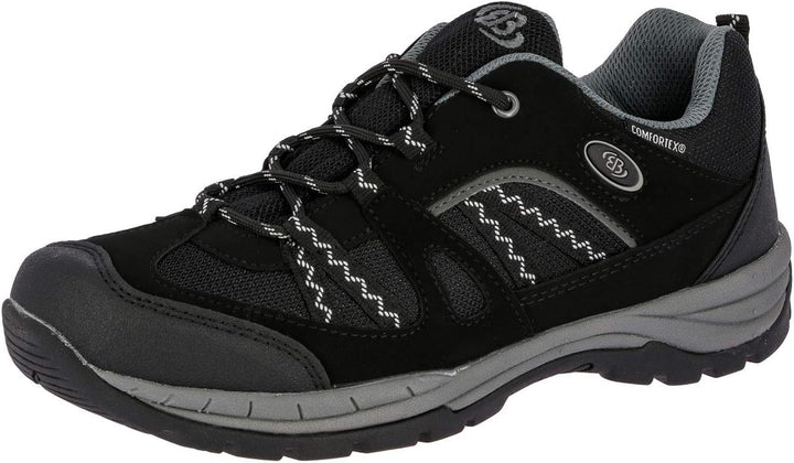 Brütting Unisex Fresno Trekking-& Wanderhalbschuhe 36 EU Schwarz Grau, 36 EU Schwarz Grau