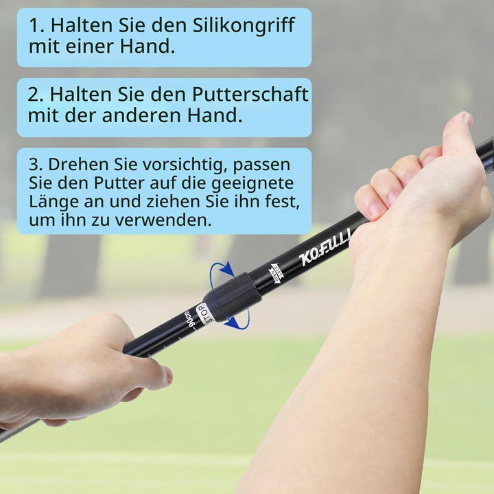 CRESTGOLF Golf-Putter, Golf-Putter für Damen und Herren, 2 Stück, Zwei-Wege-Putter,Rechts- oder Link
