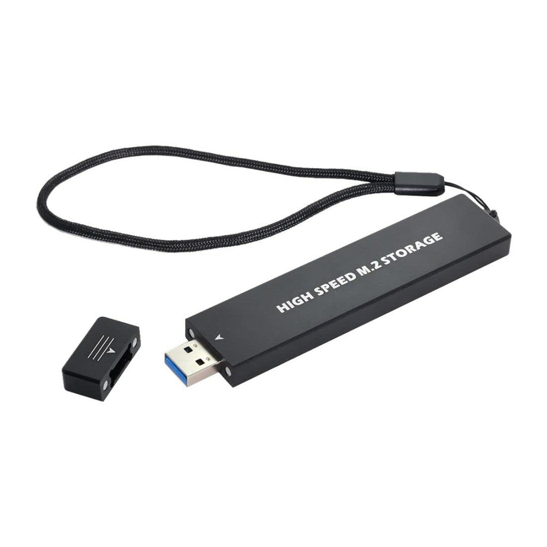 CY M.2 auf USB 3.1 Adapter,NVME M-Key M.2 NGFF SATA SSD auf USB 3.0 Type A Konverter Adapter RTL9210