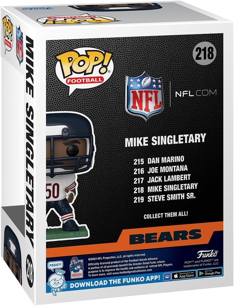 Funko POP! NFL: Legends - Mike Singletary - (Bears) - NFL Legends - Vinyl-Sammelfigur - Geschenkidee