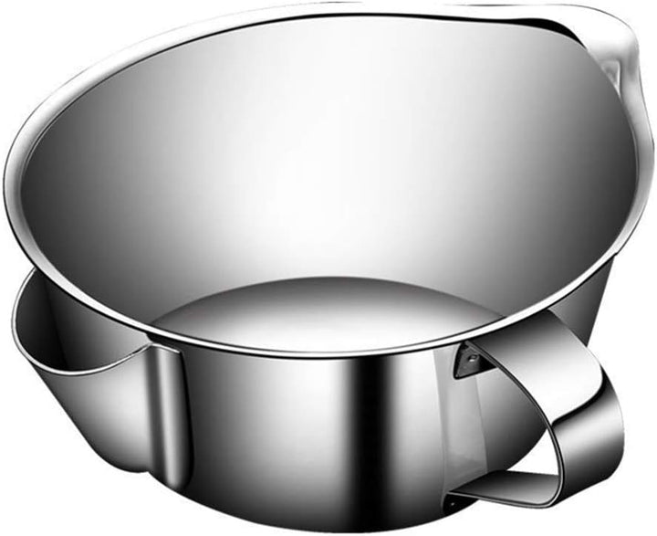 BESTonZON Fetttrennkanne Fetttrenner Edelstahl Suppen Fettabscheider Kanne 800ml Fettbehälter Topf L