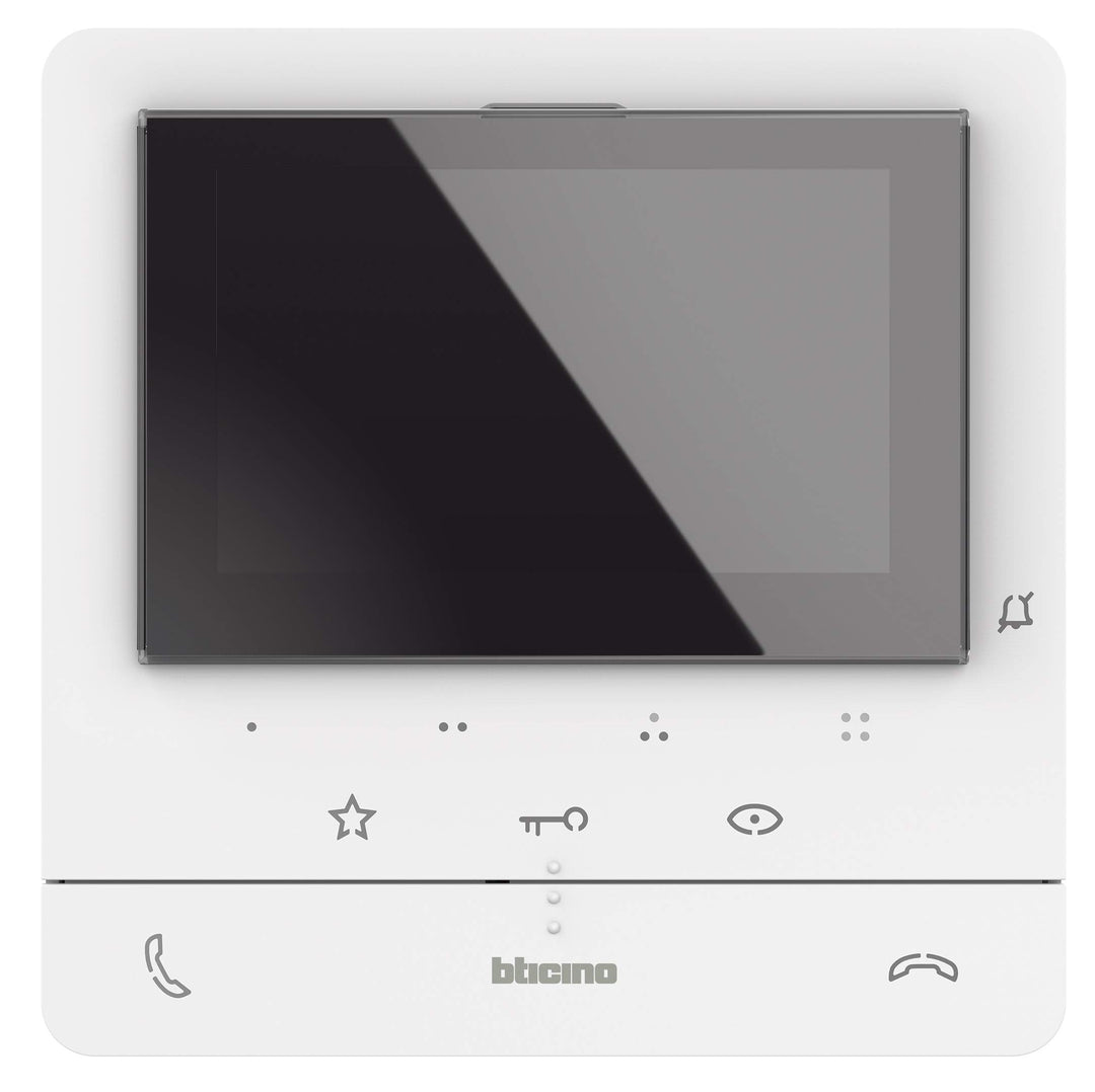 BTICINO, Video-Innenstelle Classe 100 V16E mit 5" (12.7cm) Farb-LCD-Monitor, 2 Gesprächstasten, Arzt
